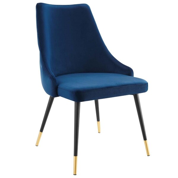 Modway Furniture Adorn Tufted Performance Velvet Dining Side Chair, Navy - EEI-3907-NAV
