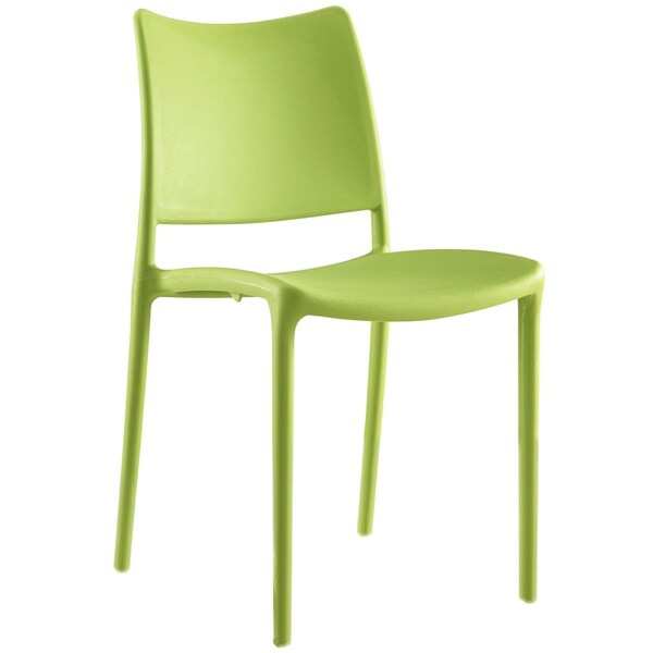 Primewir Hipster Dining Side Chair, Green Polypropylene - EEI-1703-GRN