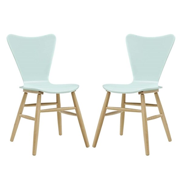 Modway Furniture Cascade Dining Chair, Light Blue - Set of 2 - EEI-3476-LBU