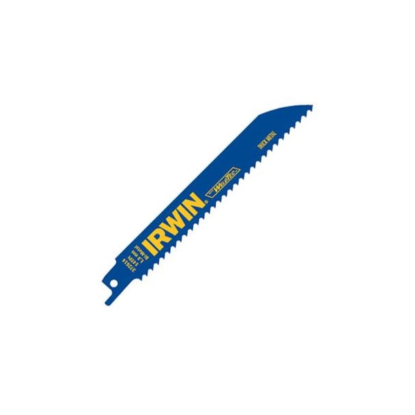 Irwin 6" L x Metal Cutting Recip Saw Blade, 6in, 18Tpi, Bulk - 372618BB