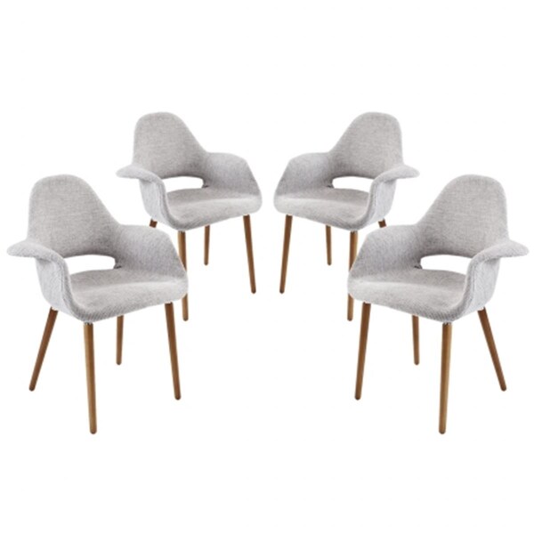 East End Imports Taupe Dining Armchair, Light Gray, 4PK - EEI-1330-LGR