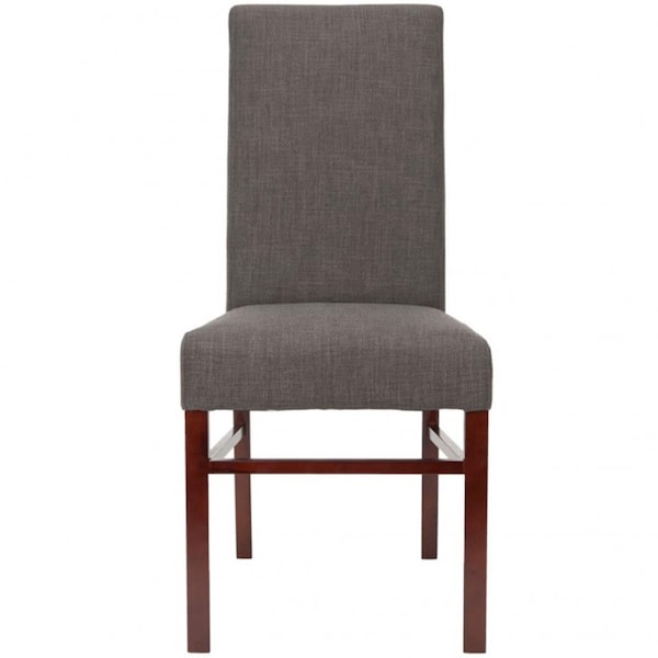 Safavieh Classical Ava Charcoal Linen Side Chairs, 2PK - HUD8205J-SET2