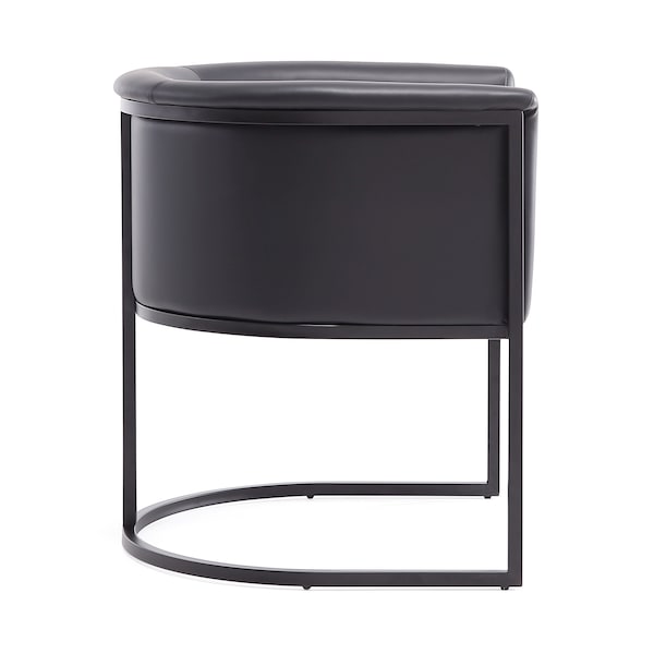 Manhattan Comfort Cosmopolitan Dining Chair in Black Set of 2 - 2-DC044-BK