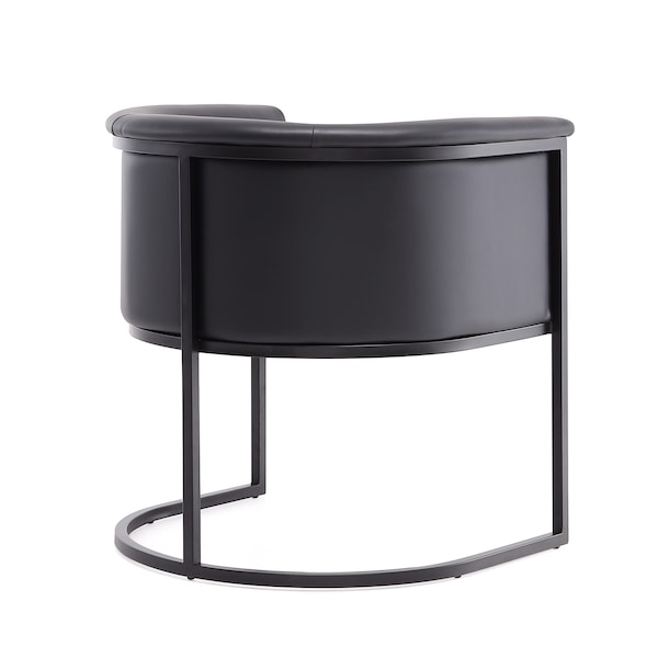 Manhattan Comfort Cosmopolitan Dining Chair in Black Set of 2 - 2-DC044-BK