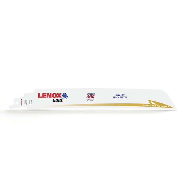 Irwin Lenox Gold 9 in. Bi-Metal Reciprocating Saw Blade 10 TPI 5 pk - 210979110GR