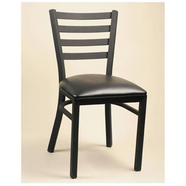Alston Quality Alston Quality 3637 UP-BLK-American Beauty Diana Chair With Upholstered Seat Black Frame - 3637 UP/BLK/AMERICAN BEAUTY