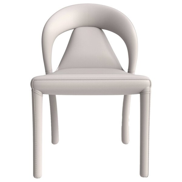 Leisuremod Solace Series Modern Dining Chair in Light Grey - SC49LGR