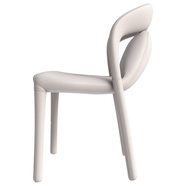 Leisuremod Solace Series Modern Dining Chair in Light Grey - SC49LGR