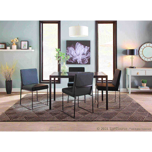 Lumisource High Back Fuji Dining Chair - Set of 2 PR - DC-HBFUJI BKBK2