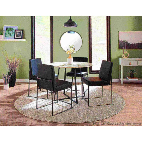 Lumisource High Back Fuji Dining Chair - Set of 2 PR - DC-HBFUJI BKBK2