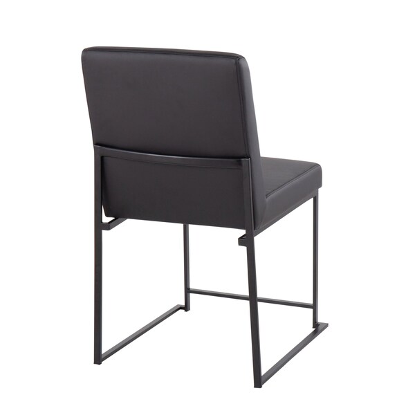Lumisource High Back Fuji Dining Chair - Set of 2 PR - DC-HBFUJI BKBK2