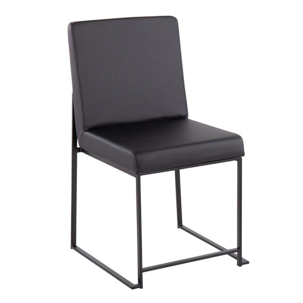 Lumisource High Back Fuji Dining Chair - Set of 2 PR - DC-HBFUJI BKBK2