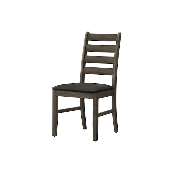 Monarch Specialties Dining Chair, 38'' Height, Upholstered, Antique Grey, Grey Fabric, Transitional, 2PK - I 1347