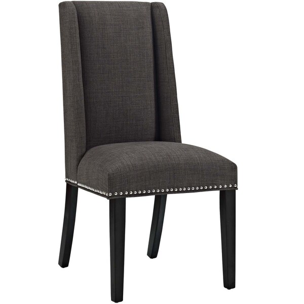 Modway Furniture 40 H x 19.5 W x 23.5 L in. Baron Fabric Dining Chair, Brown - EEI-2233-BRN