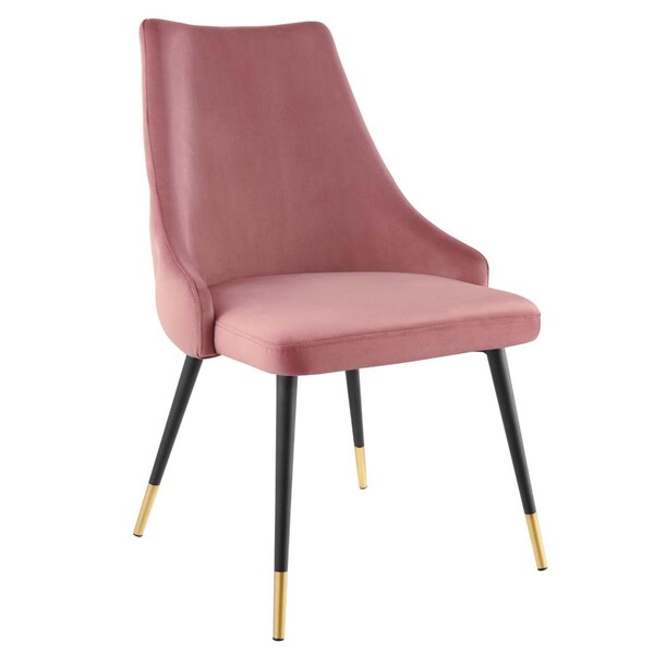 Modway Furniture Adorn Tufted Performance Velvet Dining Side Chair, Dusty Rose - EEI-3907-DUS
