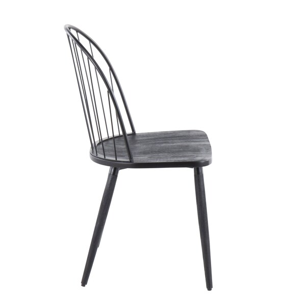 Lumisource Riley High Back Chair - Set of 2 PR - CH-RILEYHB BKBK2