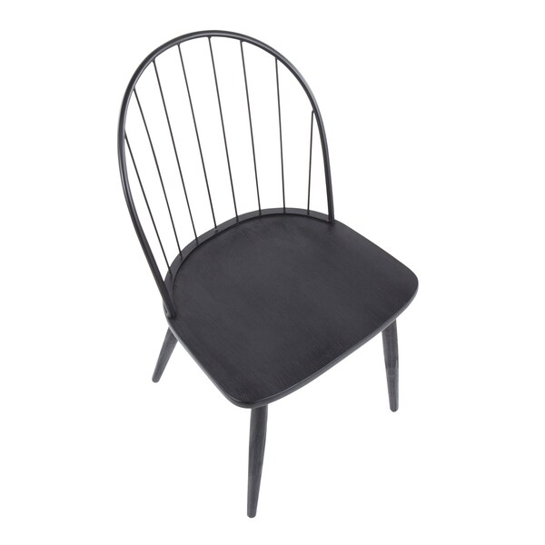 Lumisource Riley High Back Chair - Set of 2 PR - CH-RILEYHB BKBK2