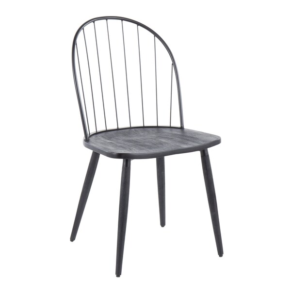 Lumisource Riley High Back Chair - Set of 2 PR - CH-RILEYHB BKBK2