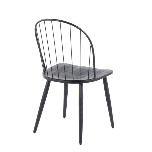 Lumisource Riley High Back Chair - Set of 2 PR - CH-RILEYHB BKBK2