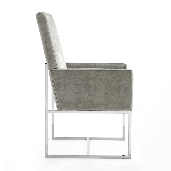 Manhattan Comfort Element 6-Piece Dining Chairs in Steel - 4-DC2930-ST