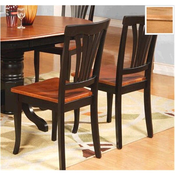 Wooden Imports Furniture AVON11-WC-OAK 2 Avon Chair Wood Seat - Oak - AVC-OAK-W