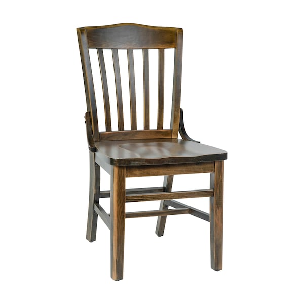 Flash Furniture HERCULES School House Back Antique Copper Wood Restaurant Chair - XU-DG-W0006-ANTCPR-GG