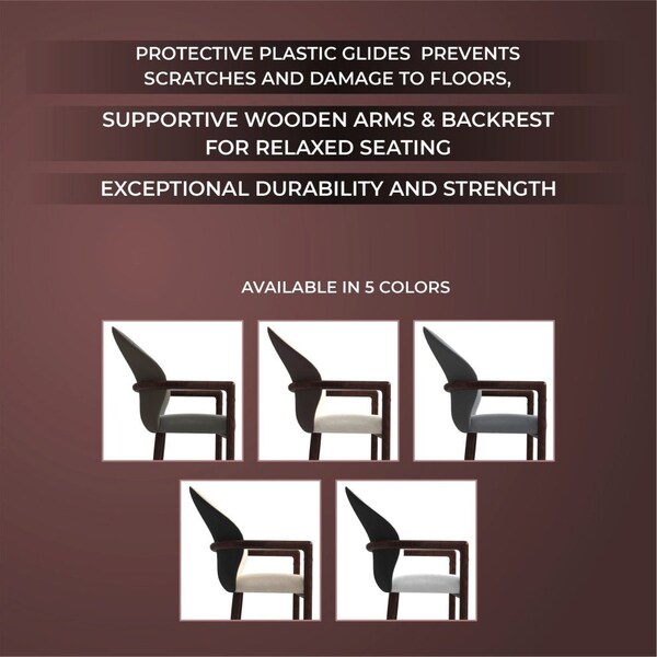 Leisuremod Opaline Series Elegant Wooden Dining Chair in Black Velvet and White - OC24BLW