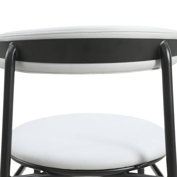 Leisuremod Lume Modern Dining Side Chair in Polyester with Black Steel Frame in Grey, 2PK - LC20GR2