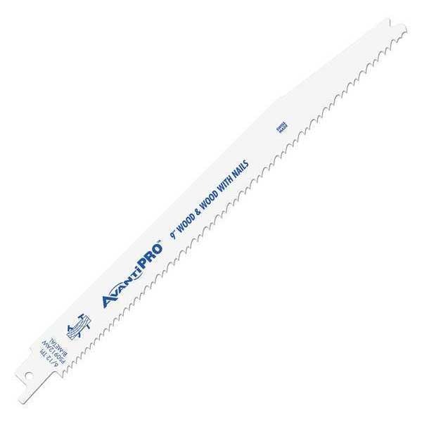 Diablo 9" L x Nail Embedded Wood Cutting Reciprocating Saw Blade, 9", 6/12 TPI, PK25 - PS0912AW25