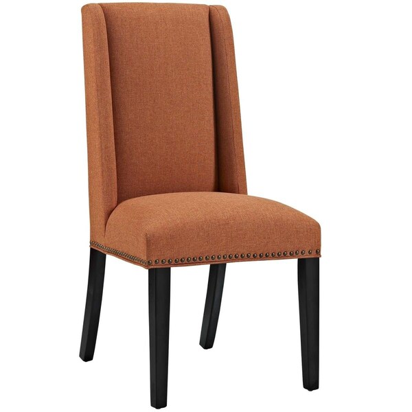 Modway Furniture 40 H x 19.5 W x 23.5 L in. Baron Fabric Dining Chair, Orange - EEI-2233-ORA