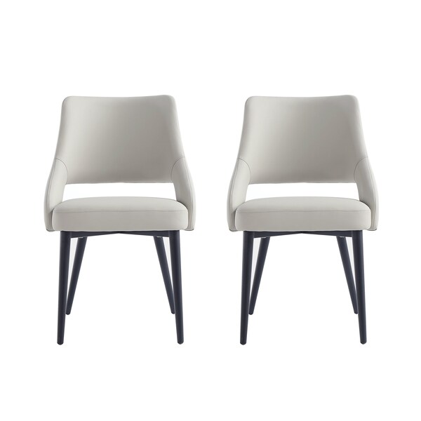 Manhattan Comfort Tremont Dining Chair in Stone - Set of 2 - 2-DC104-ST