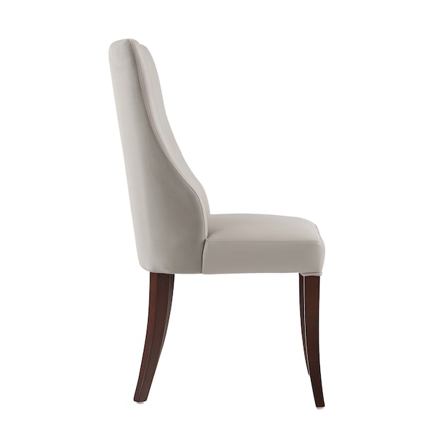 Manhattan Comfort Connie Dining Chair in Light Grey - Set of 2 - DC095-LG