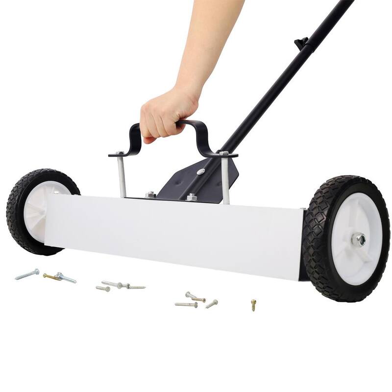 Tatayosi Rolling Magnetic Pick-Up Sweeper, Heavy-Duty Push-Type with Release, for Nails Needles Screws Collection - P-DJ-77096