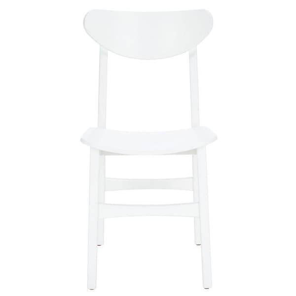 Safavieh Lucca Retro Dining Chair, White - Set of 2 - DCH1001K-SET2