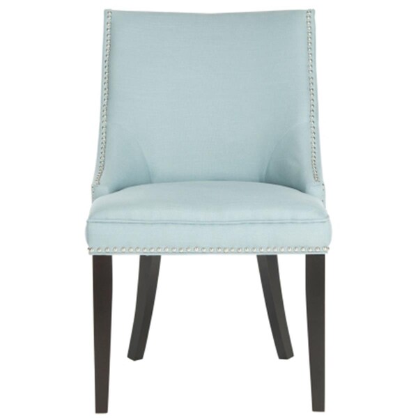 Safavieh Afton Light Blue Side Chair - Silver Nail Heads- 36.4 x 25.6 x 22 in., 2PK - MCR4715A-SET2