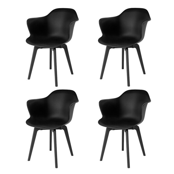 Lagoon Indoor Penguin Resin Dining Chair with Polypropylene Legs, 4PK - 7067K5-SDTOS