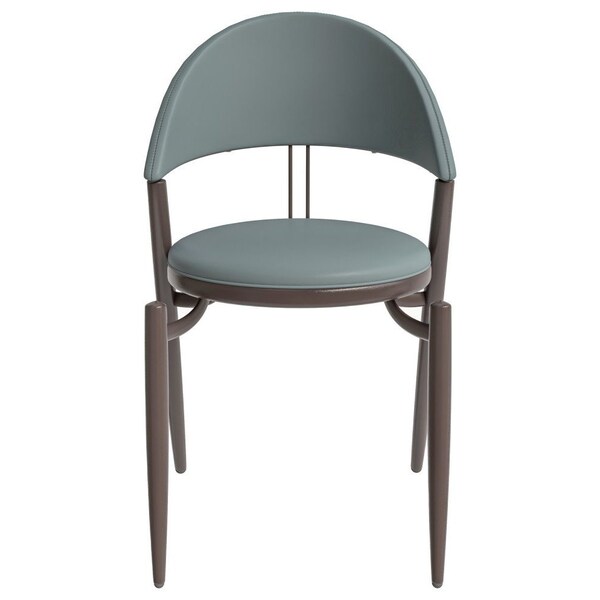 Leisuremod Venice Collection Modern Dining Chair In Light Grey - VC49LGR