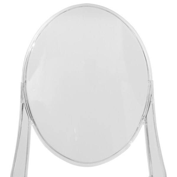 Leisuremod Marion Transparent Acrylic Modern Chair, Clear, 2PK - GV19CL2