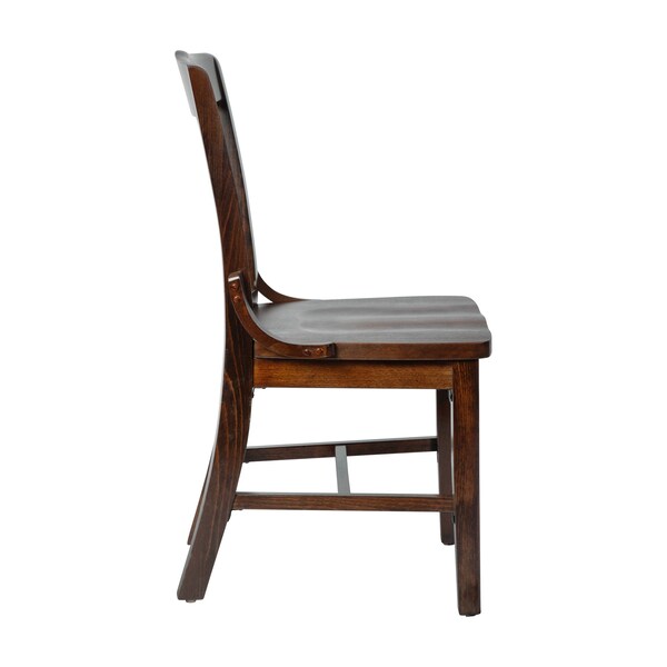 Flash Furniture Dining Chair, Hercules, Walnut Wood - XU-DG-W0006-WAL-GG