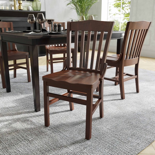Flash Furniture Dining Chair, Hercules, Walnut Wood - XU-DG-W0006-WAL-GG