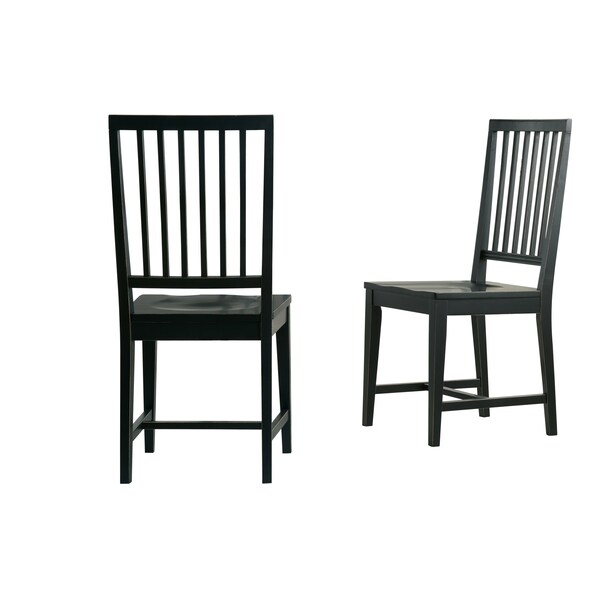 Alaterre Furniture Vienna Wood Dining Chairs, Black Set of 2, PR - ANVI01WDC