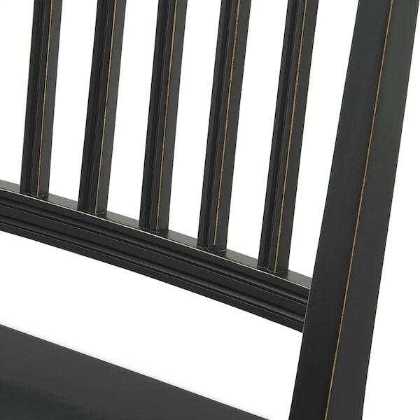 Alaterre Furniture Vienna Wood Dining Chairs, Black Set of 2, PR - ANVI01WDC