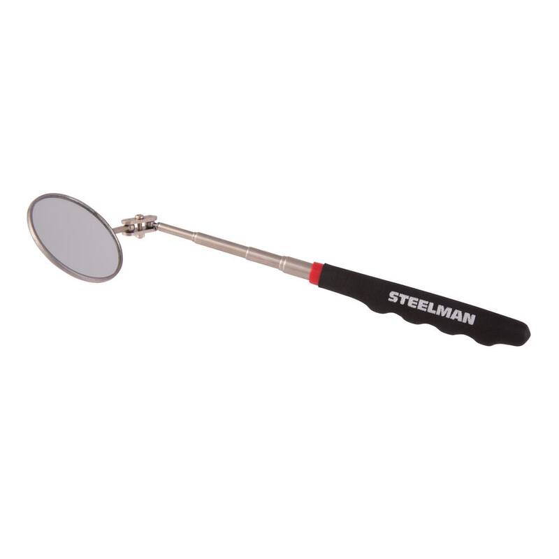 Steelman 36 in. Telescoping 2.25 in. Round Inspection Mirror - 41819