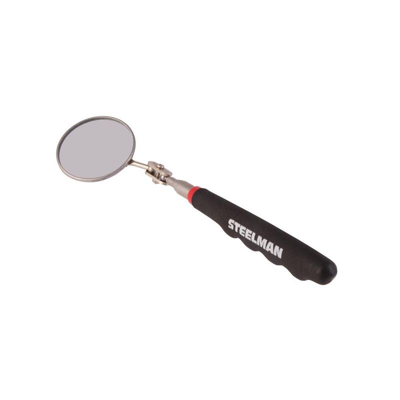 Steelman 36 in. Telescoping 2.25 in. Round Inspection Mirror - 41819