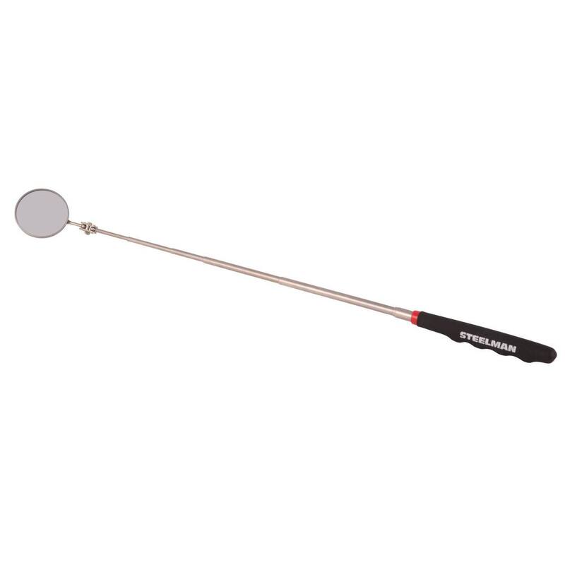 Steelman 36 in. Telescoping 2.25 in. Round Inspection Mirror - 41819