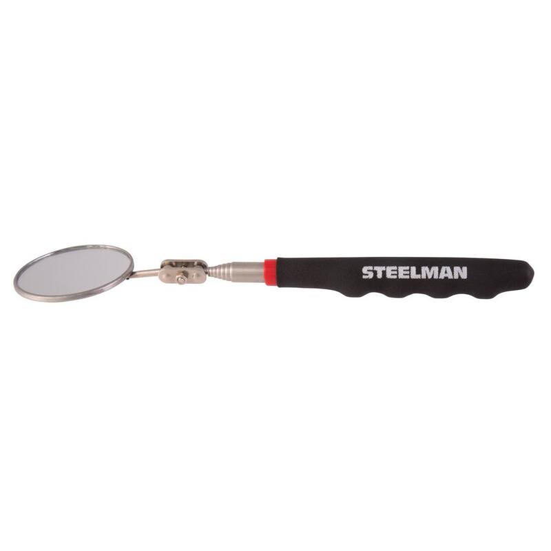 Steelman 36 in. Telescoping 2.25 in. Round Inspection Mirror - 41819