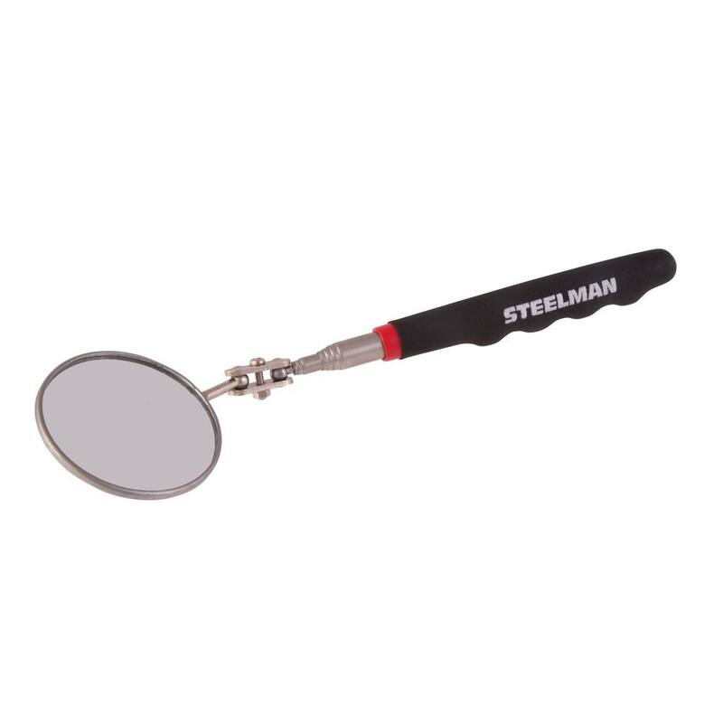 Steelman 36 in. Telescoping 2.25 in. Round Inspection Mirror - 41819