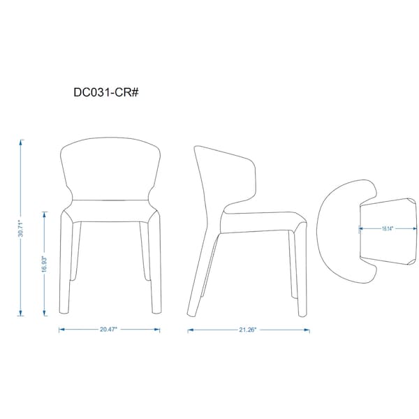 Manhattan Comfort Conrad Leather Dining Chair in Black (Set of 2) - DC031-BK