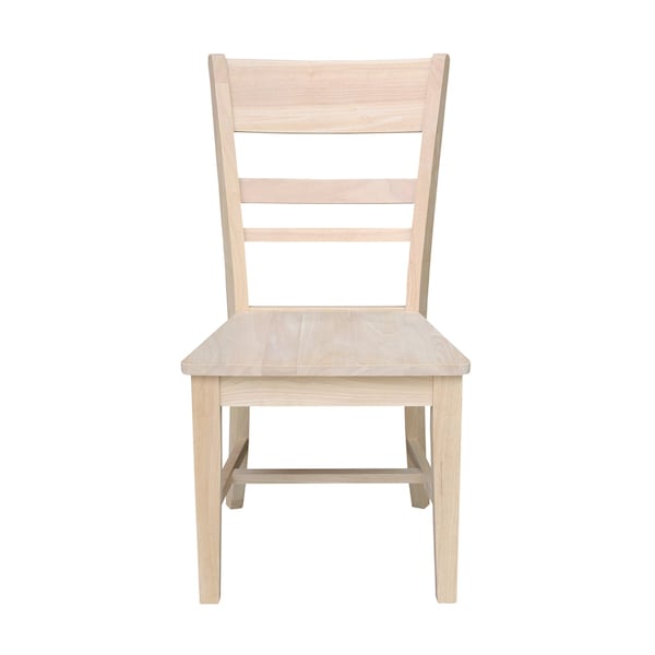 International Concepts Quincy Solid Wood Dining Chairs - Set of 2 - Unfinished - CI-67P