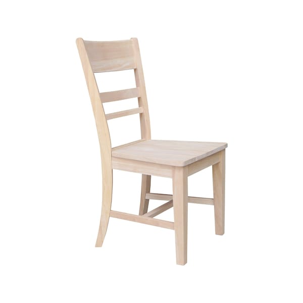 International Concepts Quincy Solid Wood Dining Chairs - Set of 2 - Unfinished - CI-67P